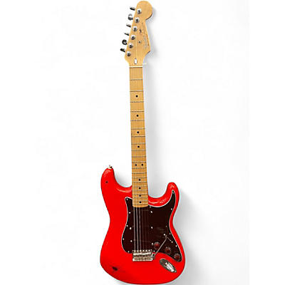 Used Fender Standard Stratocaster Hot Rod Red Solid Body Electric Guitar