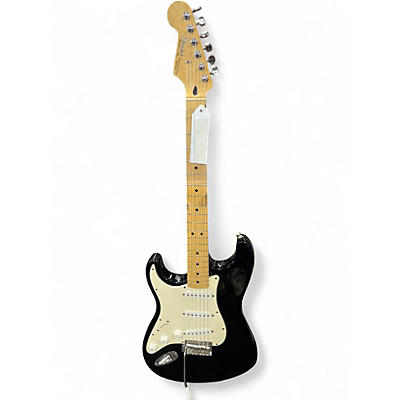 Used Fender Standard Stratocaster Left Handed Black Electric Guitar
