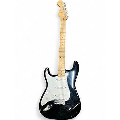 Used Fender Standard Stratocaster Left Handed Black Electric Guitar