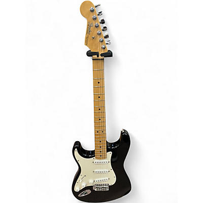 Used Fender Standard Stratocaster Left Handed Black Electric Guitar