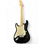 Used Fender Standard Stratocaster Left Handed Black Electric Guitar Black