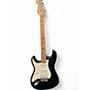 Used Fender Standard Stratocaster Left Handed Black and White Electric Guitar Black and White