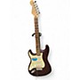 Used Fender Standard Stratocaster Left Handed Burgundy Electric Guitar Burgundy