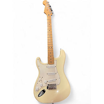 Used Fender Standard Stratocaster Left Handed Vintage White Electric Guitar