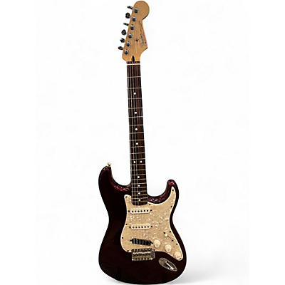 Used Fender Standard Stratocaster Maroon Solid Body Electric Guitar