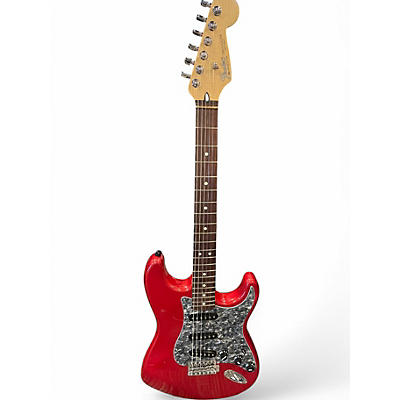 Used Fender Standard Stratocaster Metallic Red Solid Body Electric Guitar