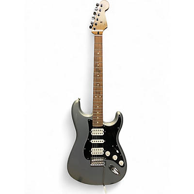 Used Fender Standard Stratocaster Metallic Silver Solid Body Electric Guitar