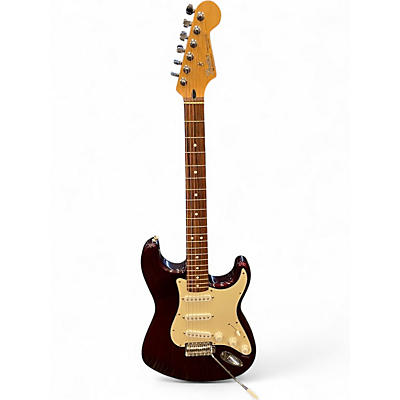 Used Fender Standard Stratocaster Midnight Wine Solid Body Electric Guitar