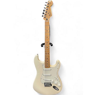 Used Fender Standard Stratocaster Olympic White Solid Body Electric Guitar