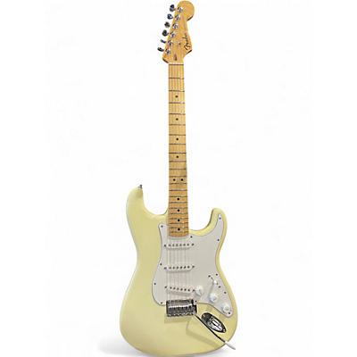 Used Fender Standard Stratocaster Olympic White Solid Body Electric Guitar