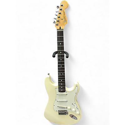 Used Fender Standard Stratocaster Olympic White Solid Body Electric Guitar