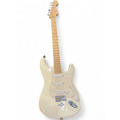 Used Fender Standard Stratocaster Olympic White Solid Body Electric Guitar