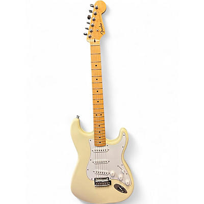 Used Fender Standard Stratocaster Olympic White Solid Body Electric Guitar