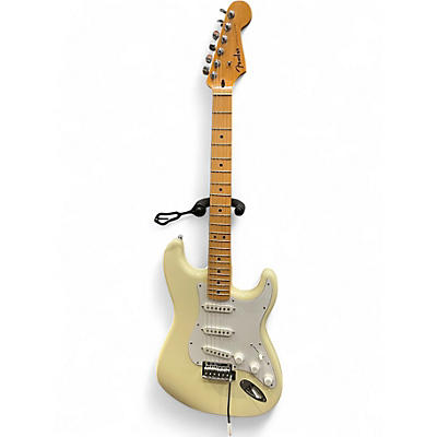 Used Fender Standard Stratocaster Olympic White Solid Body Electric Guitar