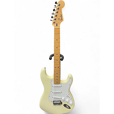 Used Fender Standard Stratocaster Olympic White Solid Body Electric Guitar