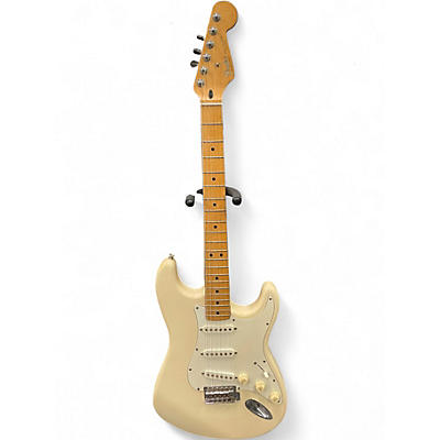 Used Fender Standard Stratocaster Olympic White Solid Body Electric Guitar