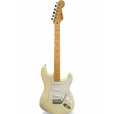 Used Fender Standard Stratocaster Olympic White Solid Body Electric Guitar