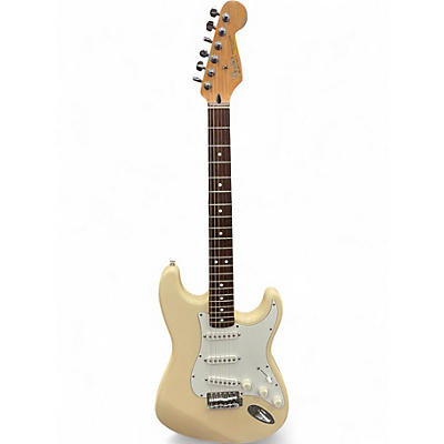 Used Fender Standard Stratocaster Olympic White Solid Body Electric Guitar