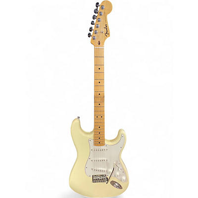 Used Fender Standard Stratocaster Olympic White Solid Body Electric Guitar