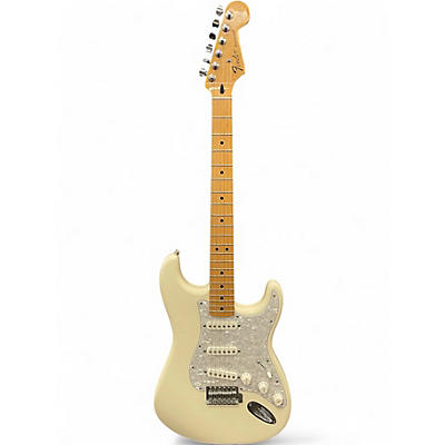 Used Fender Standard Stratocaster Pearl White Solid Body Electric Guitar