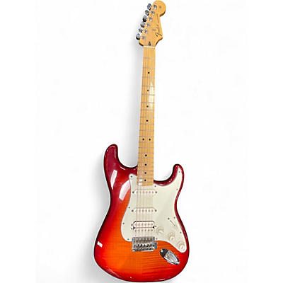 Used Fender Standard Stratocaster Plus Top Dark Cherry Burst Solid Body Electric Guitar
