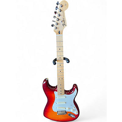 Used Fender Standard Stratocaster Plus Top Sienna Sunburst Solid Body Electric Guitar