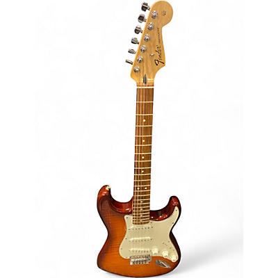 Used Fender Standard Stratocaster Plus Top Tobacco Sunburst Solid Body Electric Guitar
