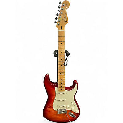 Used Fender Standard Stratocaster Plus aged cherry burst Solid Body Electric Guitar