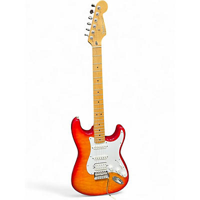 Used Fender Standard Stratocaster Quilt Sienna Sunburst Solid Body Electric Guitar