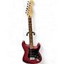 Used Fender Standard Stratocaster Satin Candy Apple Red Solid Body Electric Guitar Candy Apple Red