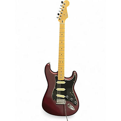 Used Fender Standard Stratocaster Satin Red Solid Body Electric Guitar