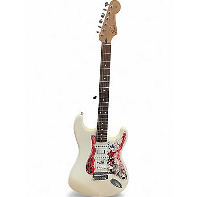 Used Fender Standard Stratocaster WHITE Solid Body Electric Guitar