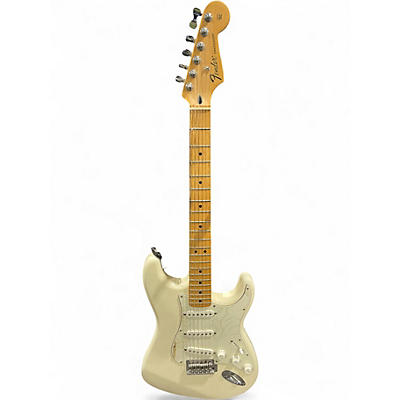 Used Fender Standard Stratocaster White Solid Body Electric Guitar