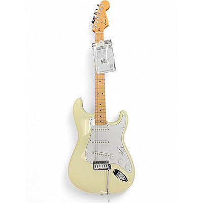 Used Fender Standard Stratocaster White Solid Body Electric Guitar