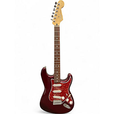 Used Fender Standard Stratocaster Wine Red Solid Body Electric Guitar