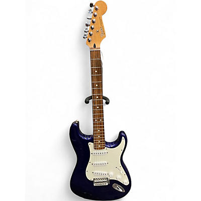 Used Fender Standard Stratocaster With Locking Tuners Midnight Blue Solid Body Electric Guitar