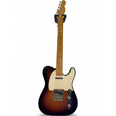 Used Fender Standard Telecaster 3 Tone Sunburst Solid Body Electric Guitar