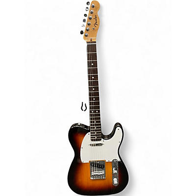 Used Fender Standard Telecaster 3 Tone Sunburst Solid Body Electric Guitar