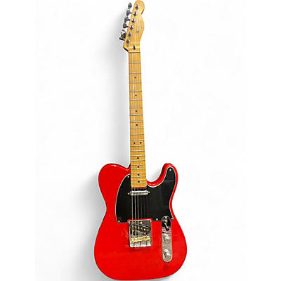 Used Fender Standard Telecaster RED AND BLACK Solid Body Electric Guitar