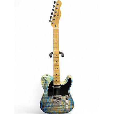 Used Fender Standard Telecaster Swirl Blue Solid Body Electric Guitar