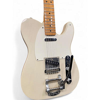 Used Fender Standard Telecaster aftermarket bigsby Olympic White Solid Body Electric Guitar