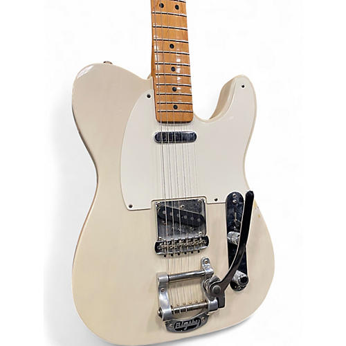 Used Fender Standard Telecaster aftermarket bigsby Olympic White Solid Body Electric Guitar Olympic White