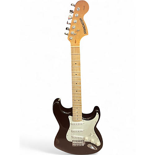 Used Fender Starcaster Black Hollow Body Electric Guitar Black