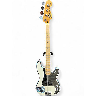 Used Fender Steve Harris Signature Precision Bass White Electric Bass Guitar