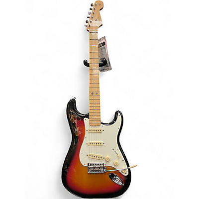 Used Fender Steve Lacy People Pleaser Stratocaster Chaos Burst Solid Body Electric Guitar