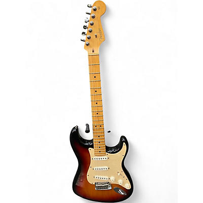 Used Fender Stratocaster 3 Tone Sunburst Solid Body Electric Guitar
