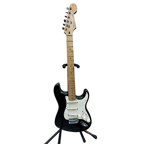 Fender Used Fender Stratocaster Black And White Solid Body Electric Guitar Black and White