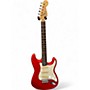 Used Fender Stratocaster Squire Series Red and White Solid Body Electric Guitar Red and White