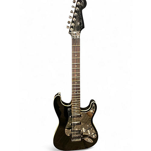 Used Fender Stratocaster Tom Morillo Black Solid Body Electric Guitar Black