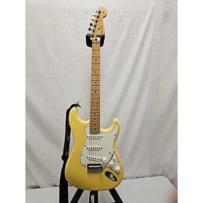 Fender Used Fender Stratocaster Yellow Solid Body Electric Guitar